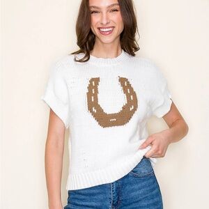 Star Drop Horseshoe Sweater Vest